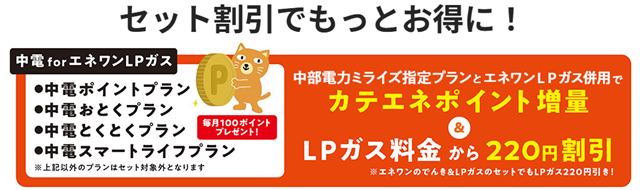 エネワンでんき　LPガスセット割引